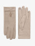 Gants unis bi-matière - Beige - 2