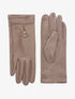 Gants unis bi-matière - Taupe - 1