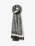 Foulard à imprimé oriental et détails irisés - Noir - 3
