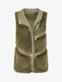 Veste sans manches à zips décoratifs - Kaki - 4