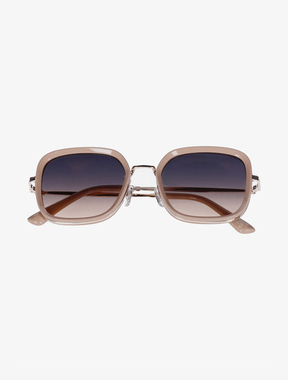 Lunettes de soleil forme carrée - Beige - 2