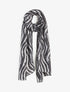 Foulard à imprimé vagues fondus irisées - Noir - 4