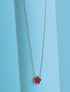 Collier à fleur - Rouge - 1