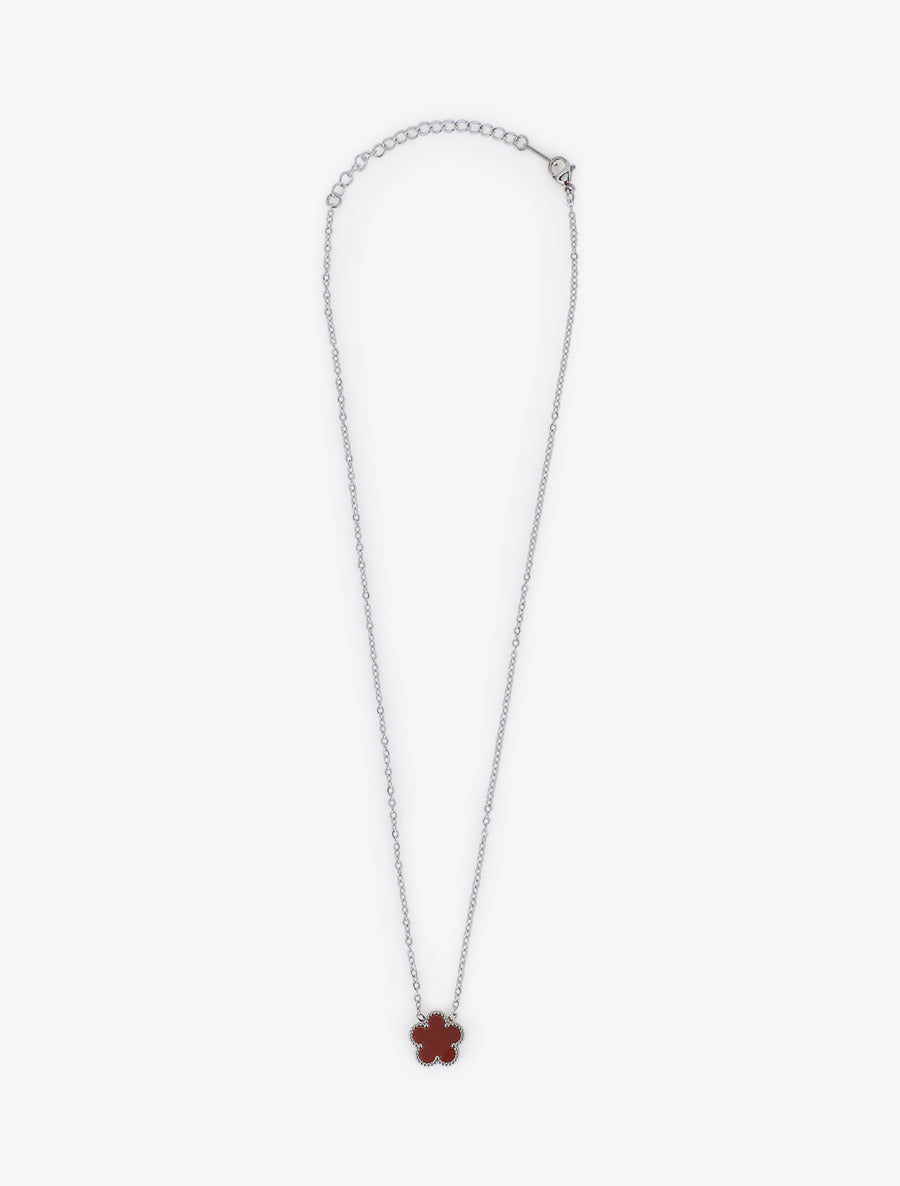 Collier à fleur - Rouge - 2