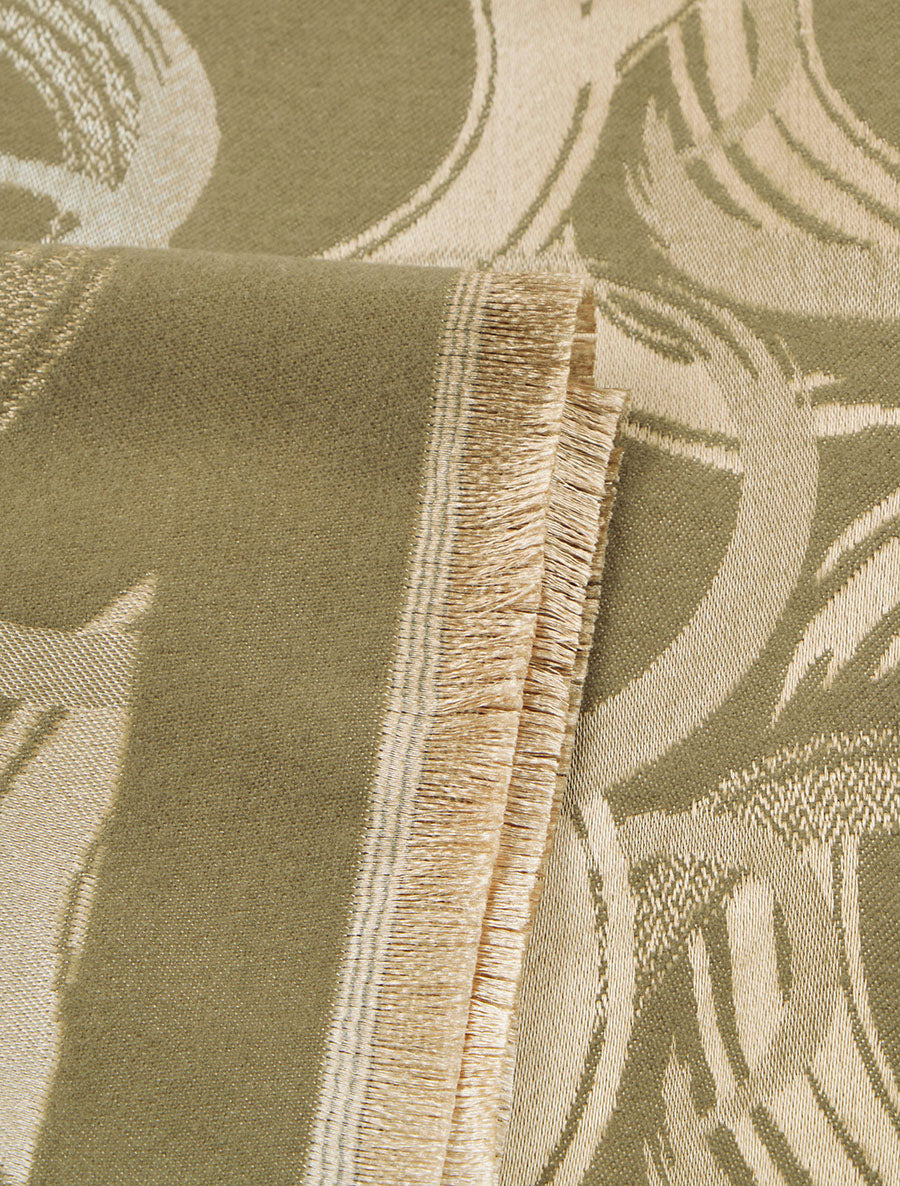 Foulard irisé à imprimé graphique - Kaki - 3