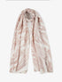 Foulard à imprimé abstrait pailleté - Beige rosé - 1