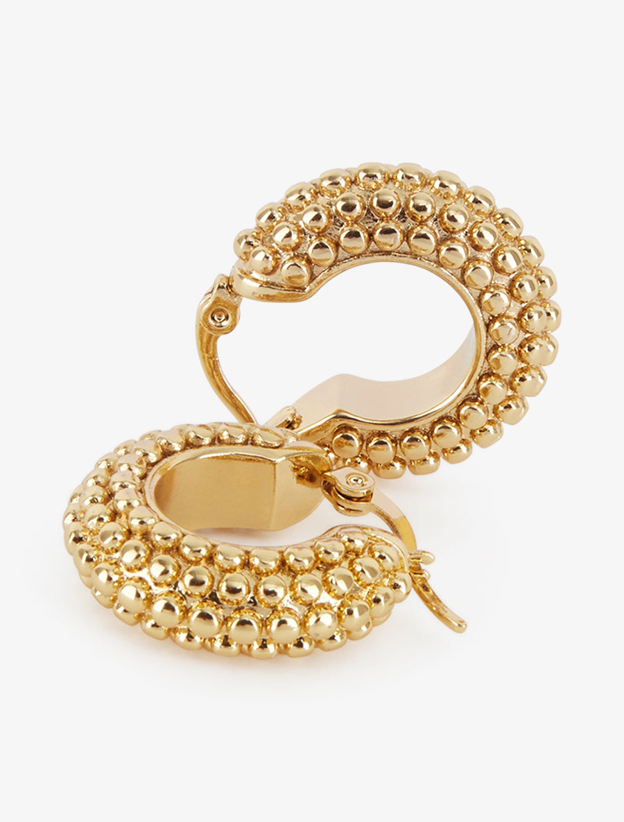 Créoles à billes - Or - 2