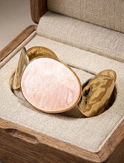 Jonc à ornement rond en résine - Nude - 1