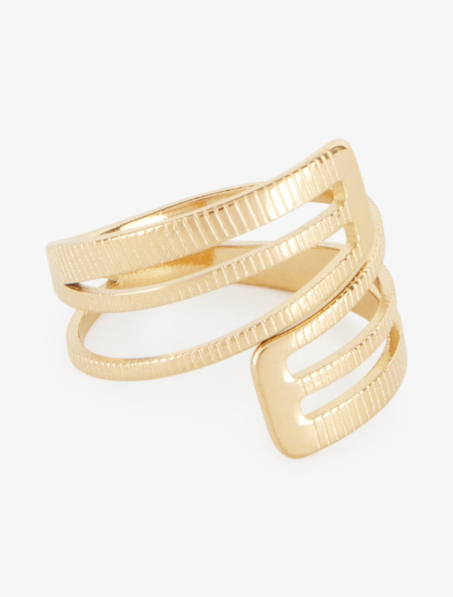 Bague style manchette - Or - 2