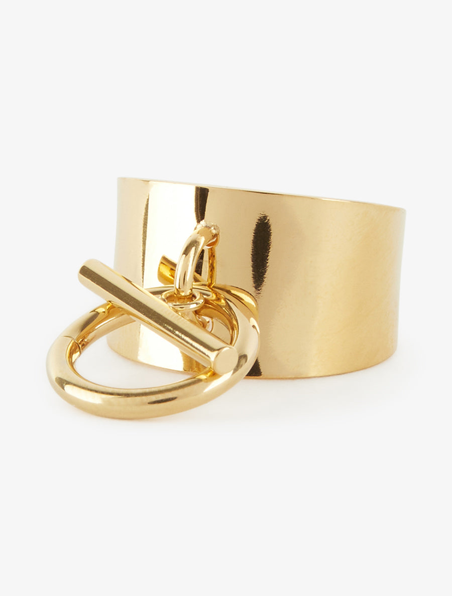 Bague large pampille femoir T - Or - 3