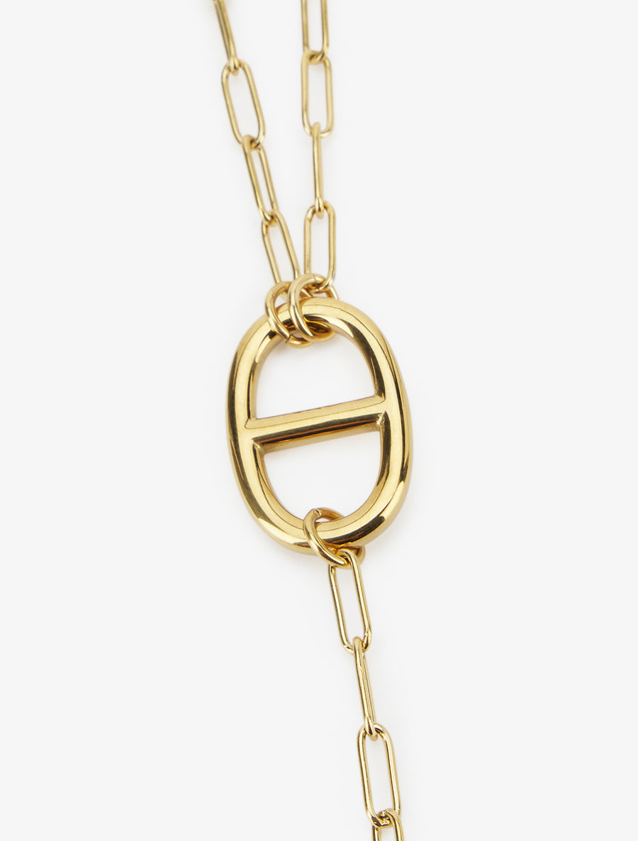 Sautoir à pendentif style marin - Or - 3