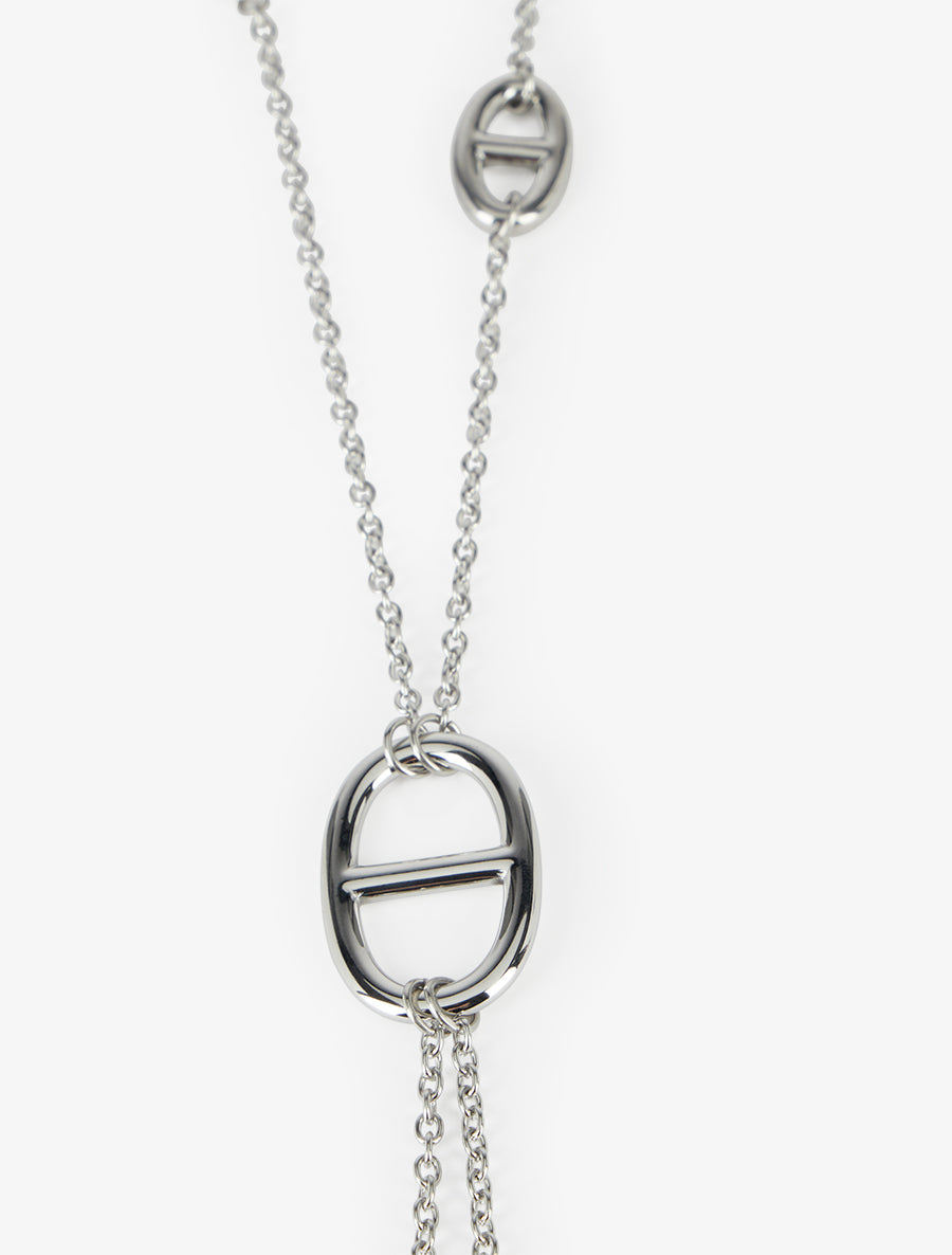 Sautoir à gros maillons marins - Argent - 3