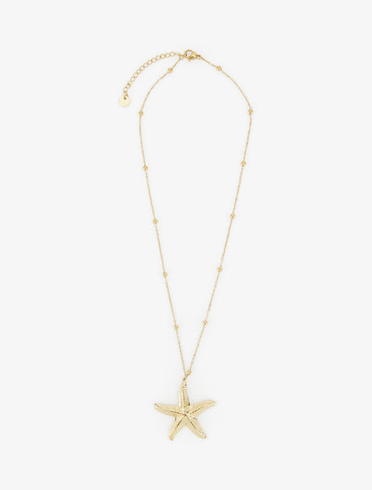Collier motif étoile de mer - Or - 2