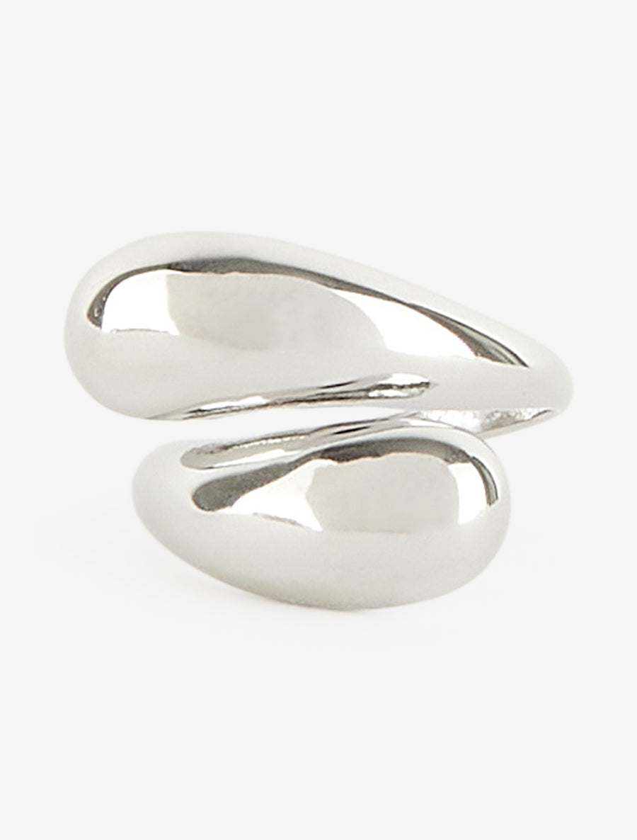 Bague style gouttes entrelacées - Argent - 3