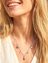 Collier fin à étoiles et strass - Argent - 1