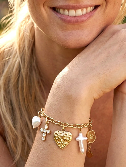 Bracelet à charms - Or - 1
