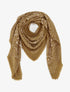 Foulard imprimé cachemire à bords effilochés - Jaune moutarde - 1