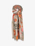 Foulard à imprimé coquelicot - Taupe - 3