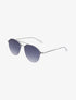 Lunettes clubmaster à double ponts - Argent - 2