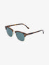 Lunettes de soleil clubmaster - Vert/or - 1