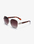 Lunettes de soleil rondes oversize - Doré - 1