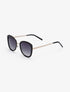 Lunettes de soleil cat eye arrondis - Noir - 1