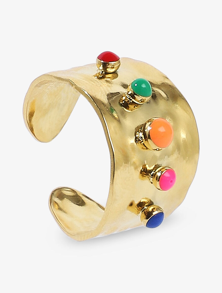 Bague large fantaisie - Or - 3