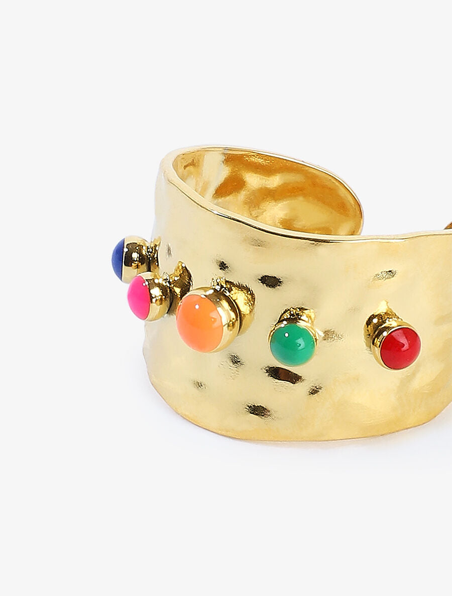 Bague large fantaisie - Or - 2