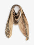 Foulard à imprimé léopard - Beige - 4