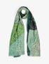 Echarpe à imprimé géométrique à détail irisé - Vert - 4