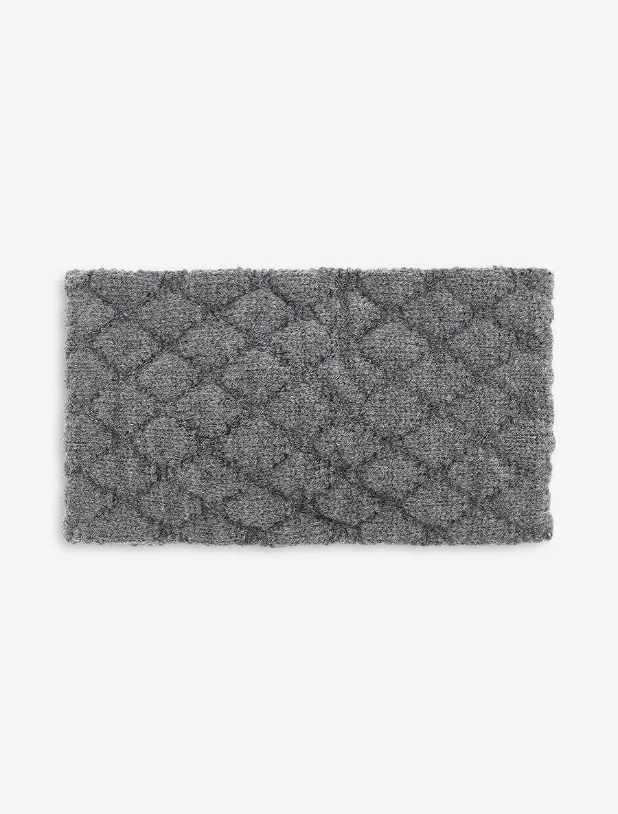 Bandeau en maille à strass - Gris - 2