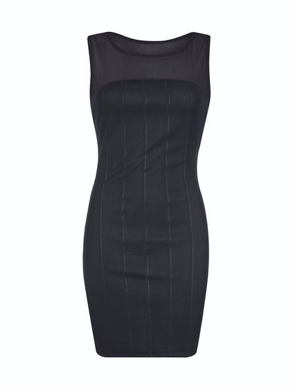 Robe stretch dos nu - Noir - 1