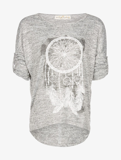 Pull fin dreamcatcher - Gris - 1