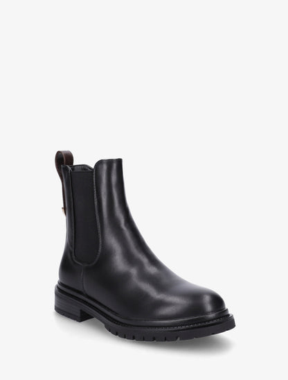 Chelsea boots à contrefort stylisé - Noir/marron - 2