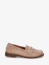 Mocassins en suédine à bijou fantaisie en métal - Taupe - 1