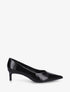 Escarpins en simili et bouts pointus - Noir - 1