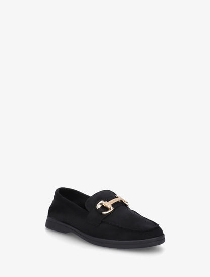 Mocassins unis en suédine - Noir - 2