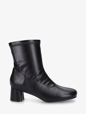 Bottines simili style chaussette - Noir - 1