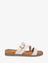 Nu-pieds en simili à boucle - Beige - 5