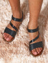 Nu-pieds irisés en simili - Noir - 1