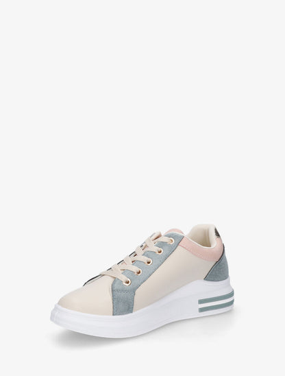 Baskets à zip et motifs perforés - Beige - 3
