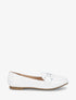 Mocassins en simili à boucle - Blanc - 1