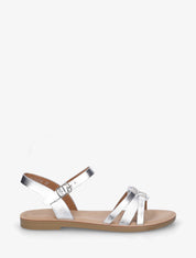 Nu-pieds à bride fantaisie python - Argent - 5