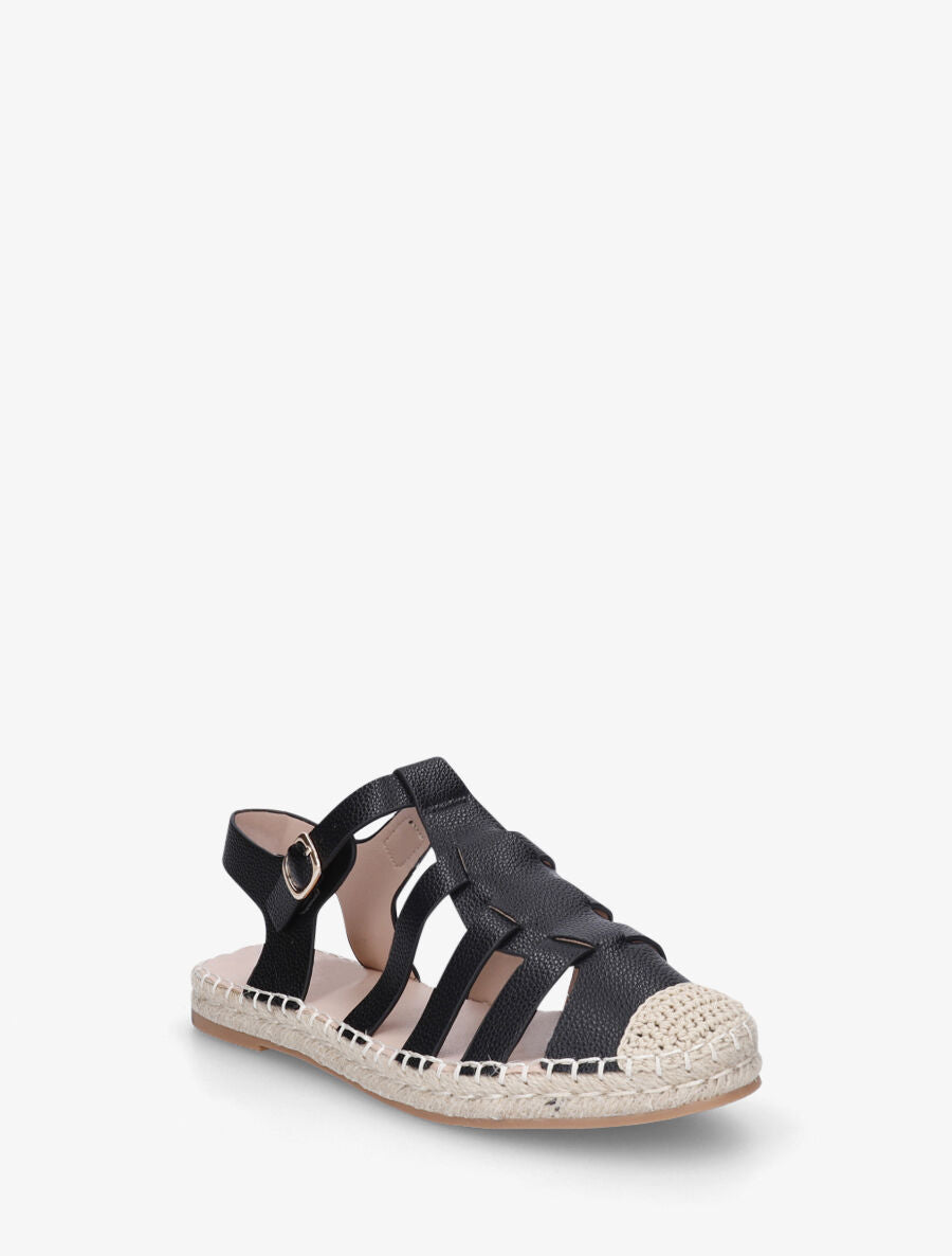 Espadrilles style spartiate - Noir - 2