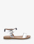 Nu-pieds basiques en simili - Argent - 5