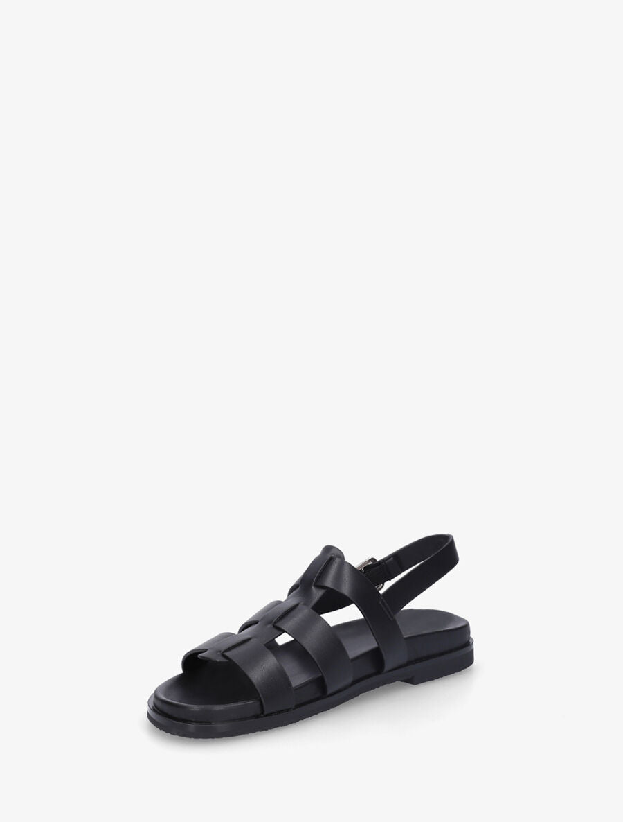 Nu-pieds style spartiates - Noir - 3