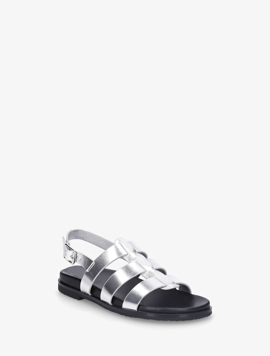 Nu-pieds style spartiates - Argent - 2