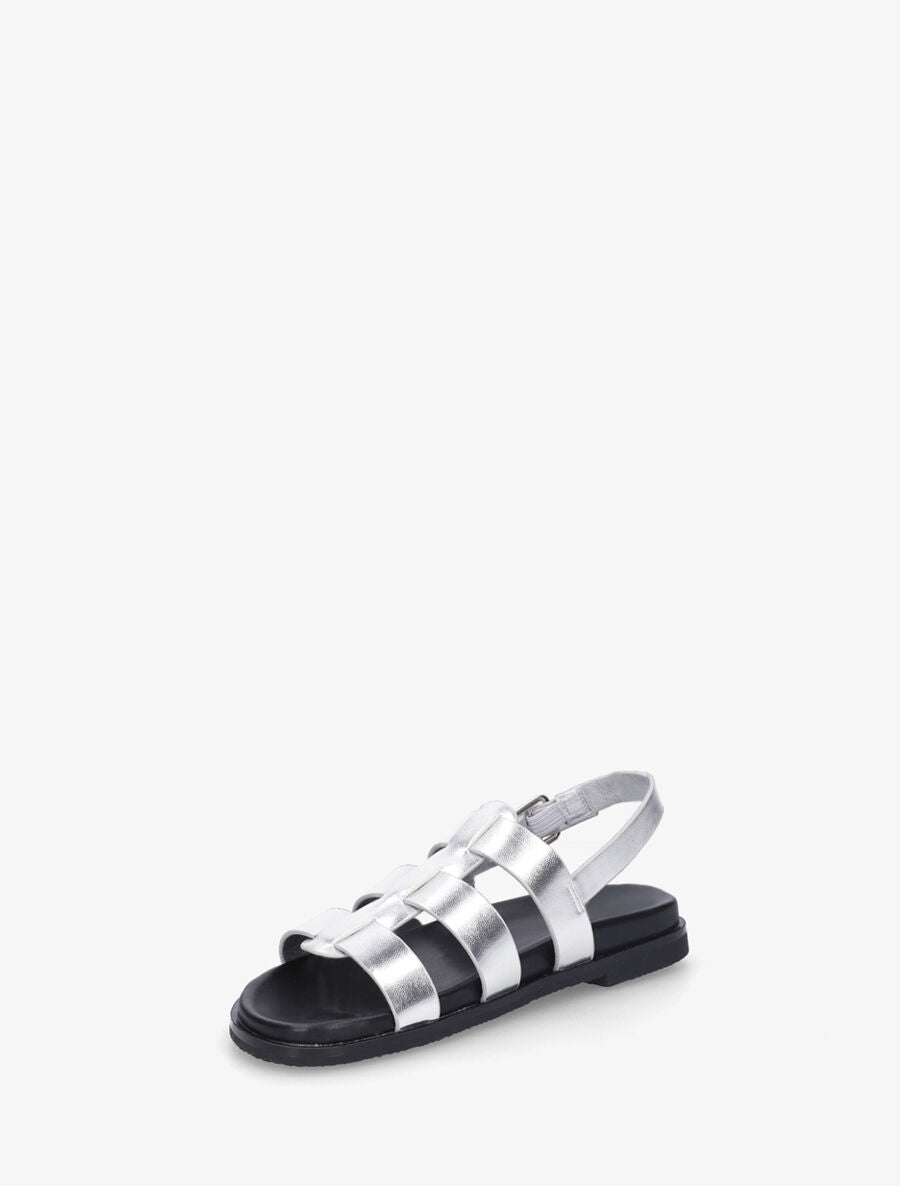 Nu-pieds style spartiates - Argent - 3