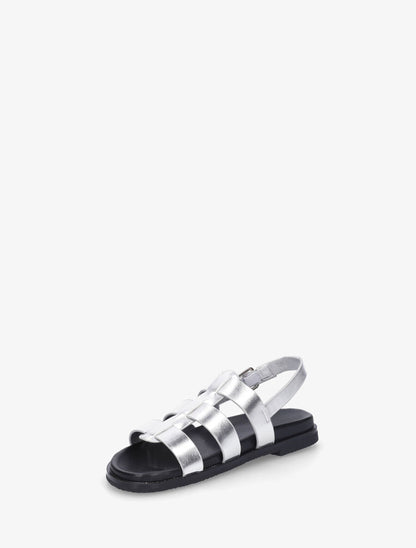 Nu-pieds style spartiates - Argent - 3