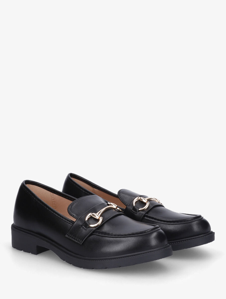 Mocassins classiques en simili - Noir - 4